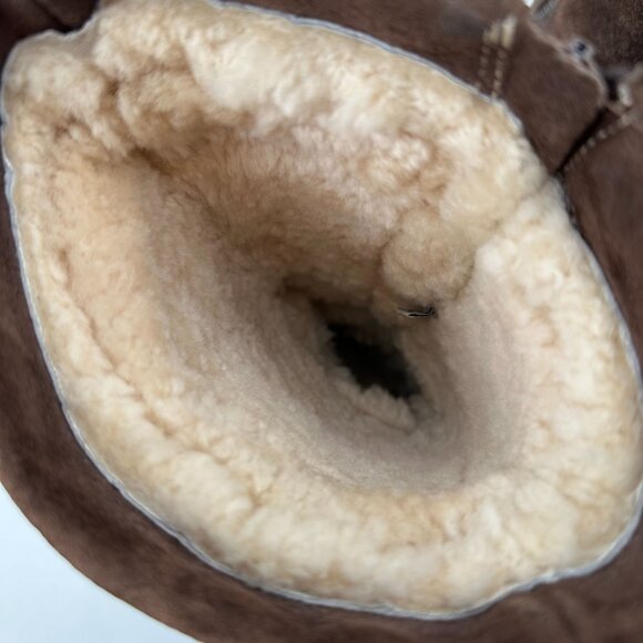 UGG Australia Womens Brown Suede Sheepskin Lined Mid-Calf Boots Size 6 - Picture 7 of 12